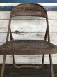 画像9: Vintage Metal Folding Chair Set (J201) (9)