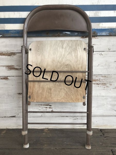 画像11: Vintage Metal Folding Chair (J198) (11)