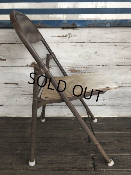 画像4: Vintage Metal Folding Chair (J198) (4)