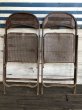 画像6: Vintage Metal Folding Chair Set (J201) (6)