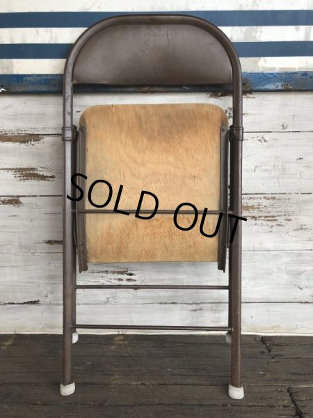 画像10: Vintage Metal Folding Chair (J198) (10)