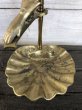 画像5: Vintage Brass Shell Dish Gloved Hand Clip Stand JAPAN (J202) (5)