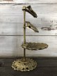 画像2: Vintage Brass Shell Dish Gloved Hand Clip Stand JAPAN (J202) (2)