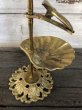 画像6: Vintage Brass Shell Dish Gloved Hand Clip Stand JAPAN (J202) (6)