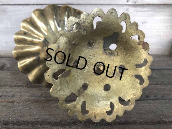 画像8: Vintage Brass Shell Dish Gloved Hand Clip Stand JAPAN (J202) (8)