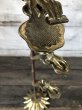 画像5: Vintage Brass Gloved Hand Clip Stand JAPAN (J207) (5)