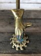 画像5: Vintage Brass Gloved Hand Clip Stand JAPAN (J204) (5)