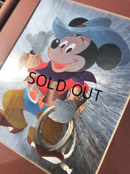 画像3: Vintage Foil Picture of Disney Mickey & Minnie Mouse (J209) (3)