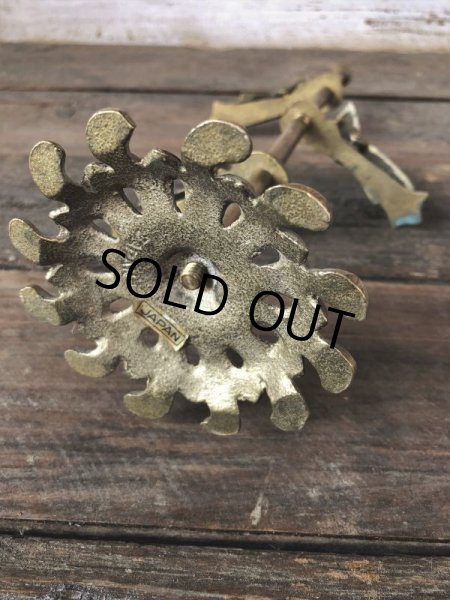 画像9: Vintage Brass Gloved Hand Clip Stand JAPAN (J204) (9)