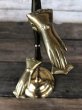 画像4: Vintage Brass Gloved Hand Clip Stand JAPAN (J205) (4)