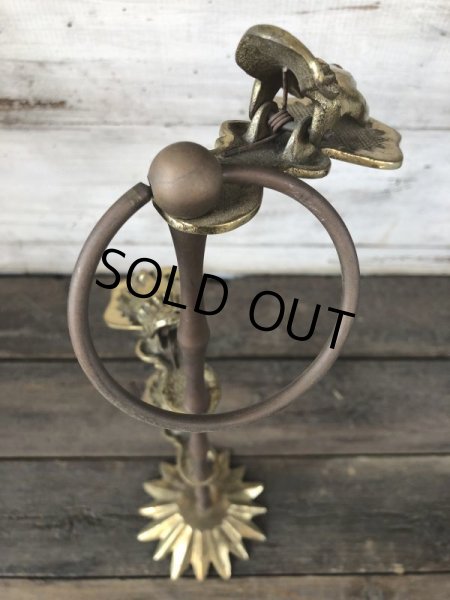 画像6: Vintage Brass Gloved Hand Clip Stand JAPAN (J207) (6)