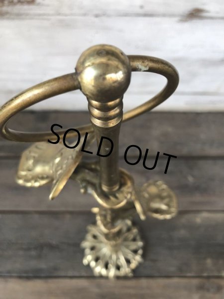 画像8: Vintage Brass Gloved Hand Clip Stand JAPAN (J206) (8)