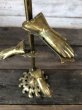 画像6: Vintage Brass Gloved Hand Clip Stand JAPAN (J204) (6)