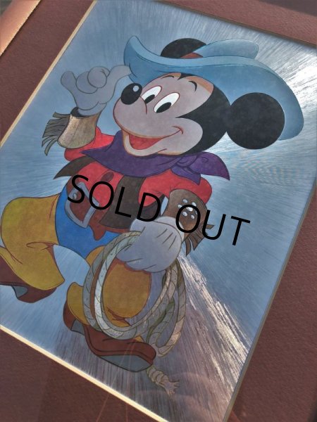 画像2: Vintage Foil Picture of Disney Mickey & Minnie Mouse (J209) (2)