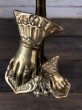 画像4: Vintage Brass Gloved Hand Clip Stand JAPAN (J206) (4)