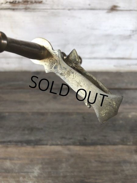 画像9: Vintage Brass Gloved Hand Clip Stand JAPAN (J205) (9)