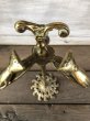 画像4: Vintage Brass Gloved Hand Clip Stand JAPAN (J203) (4)