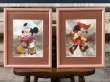 画像1: Vintage Foil Picture of Disney Mickey & Minnie Mouse (J209) (1)