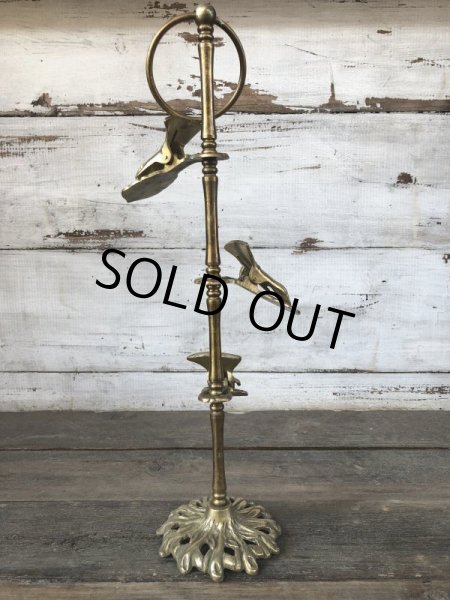 画像2: Vintage Brass Gloved Hand Clip Stand JAPAN (J206) (2)