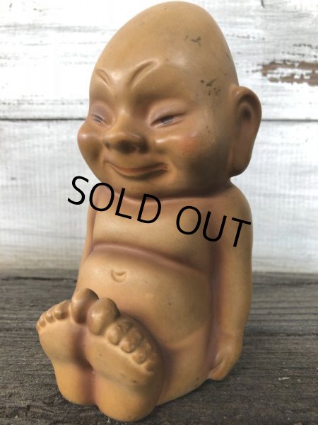 画像2: 50s Billiken Kelvin JAPAN Ceramic Piggy Bank (J210) (2)