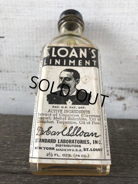 画像8: Vintage Sloan's Liniment Glass Bottle (J212) (8)