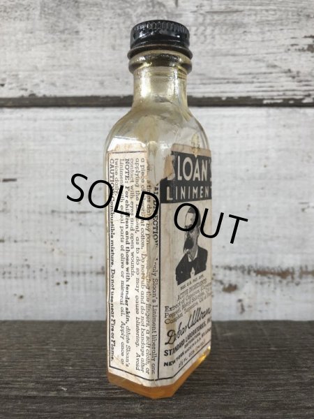 画像2: Vintage Sloan's Liniment Glass Bottle (J212) (2)