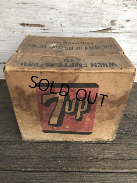 画像3: Vintage 7-UP Waxed Cardboard Crate (J214) (3)