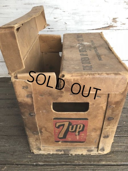画像7: Vintage 7-UP Waxed Cardboard Crate (J214) (7)