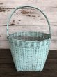 画像4: Antique Primitive Baskets Green (J217) (4)