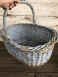 画像8: Antique Primitive Baskets Blue (J215) (8)