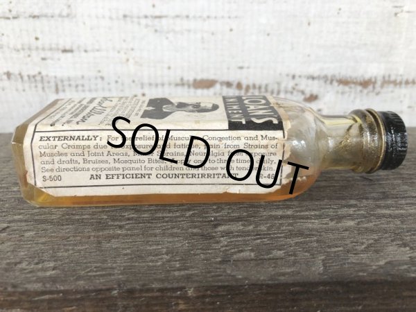 画像5: Vintage Sloan's Liniment Glass Bottle (J212) (5)