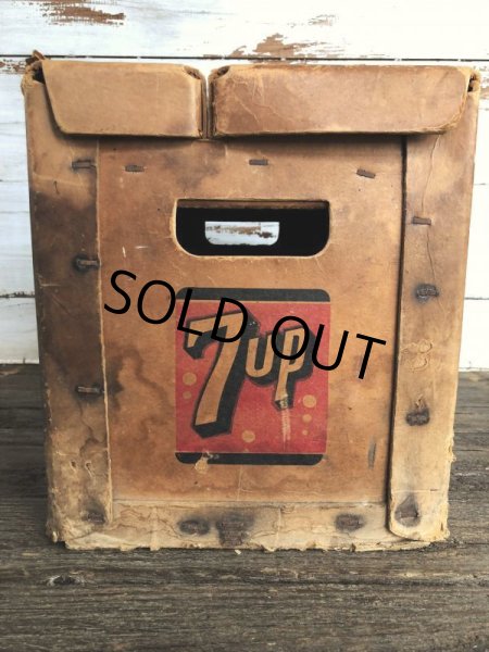 画像6: Vintage 7-UP Waxed Cardboard Crate (J214) (6)