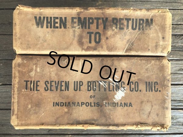 画像8: Vintage 7-UP Waxed Cardboard Crate (J214) (8)
