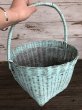 画像8: Antique Primitive Baskets Green (J217) (8)