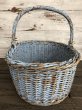 画像3: Antique Primitive Baskets Blue (J215) (3)