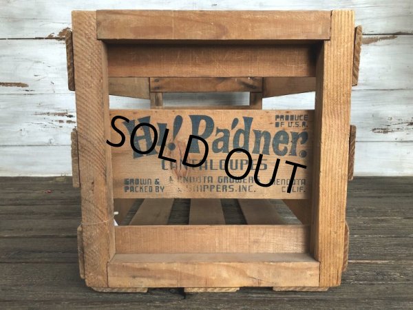画像6: Vintage Wooden Crate HI! Pa'dner Cantaloupes (J250) (6)