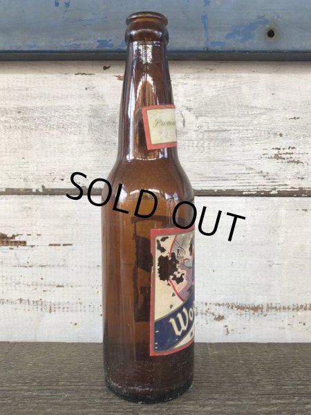 画像5: Vintage Soda Glass Bottle Wooden Shoe beer  (J241) (5)