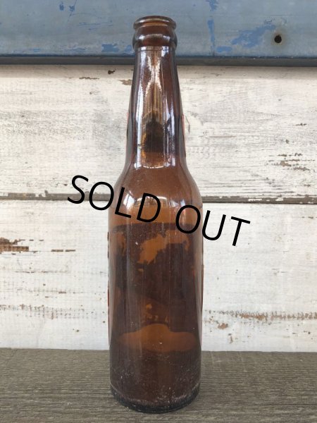 画像4: Vintage Soda Glass Bottle Wooden Shoe beer  (J241) (4)