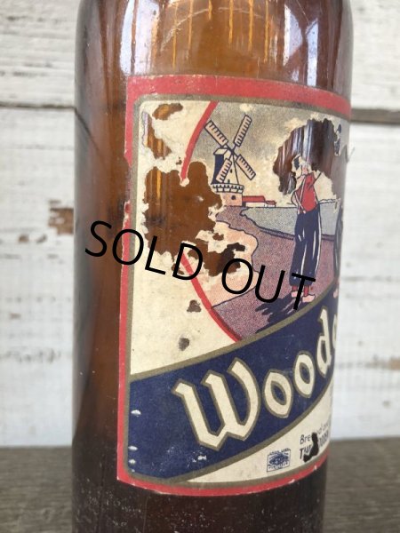 画像7: Vintage Soda Glass Bottle Wooden Shoe beer  (J241) (7)