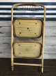 画像9: Vintage Folding Step Stool Chair Yellow (J255)   (9)