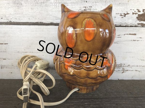 画像3: Vintage Ceramic Owl TV Lamp (J257)   (3)