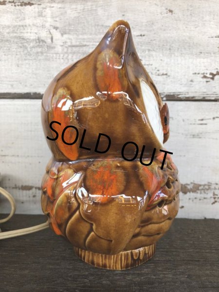画像4: Vintage Ceramic Owl TV Lamp (J257)   (4)