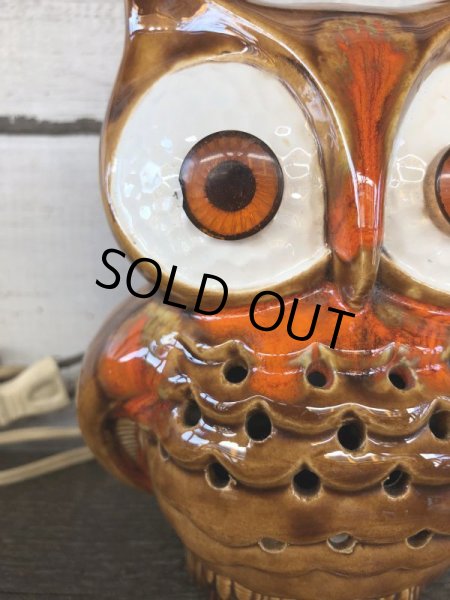 画像6: Vintage Ceramic Owl TV Lamp (J257)   (6)