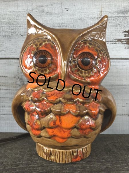 画像1: Vintage Ceramic Owl TV Lamp (J256)   (1)