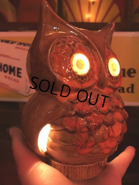 画像7: Vintage Ceramic Owl TV Lamp (J256)   (7)