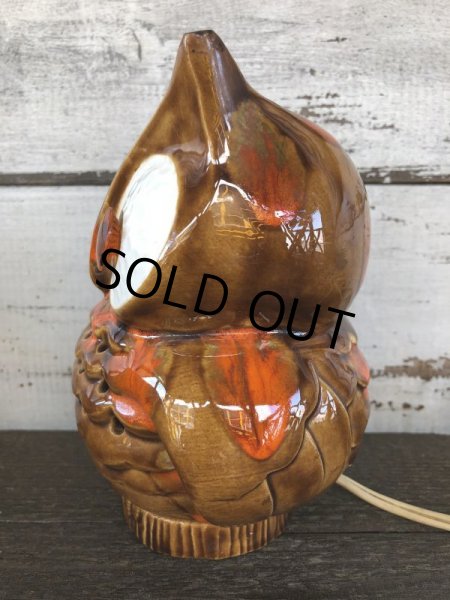 画像2: Vintage Ceramic Owl TV Lamp (J257)   (2)
