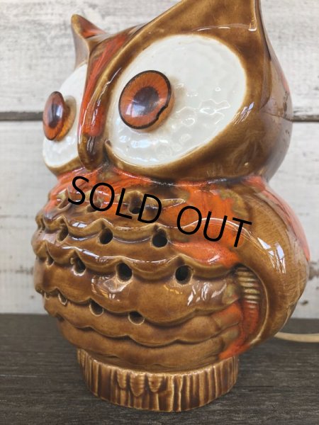 画像7: Vintage Ceramic Owl TV Lamp (J257)   (7)