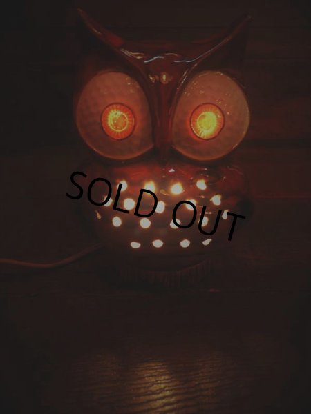 画像10: Vintage Ceramic Owl TV Lamp (J257)   (10)