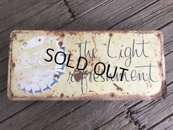 画像7: 50s vintage Pepsi-Cola Bottle Cap Sign (J266)  (7)