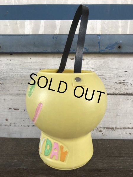 画像2: Vintage Plastic Bucket Smiley Happy Face (J271) (2)